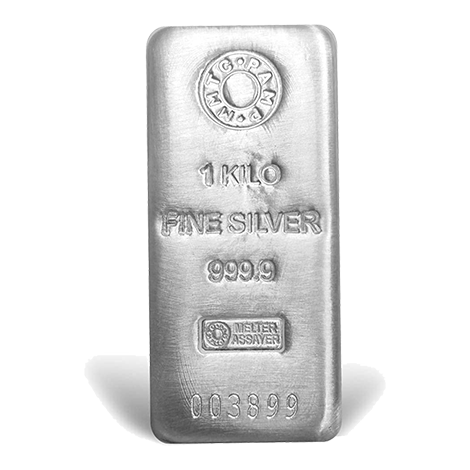 1 Kg Silver 999.9 Casted Bar