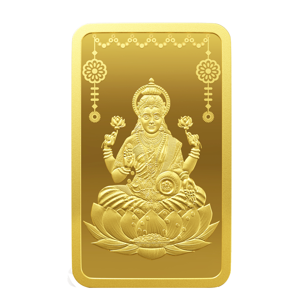 10 gm Gold 999.9 Minted Bar Laxmi Minted Card (Box)
