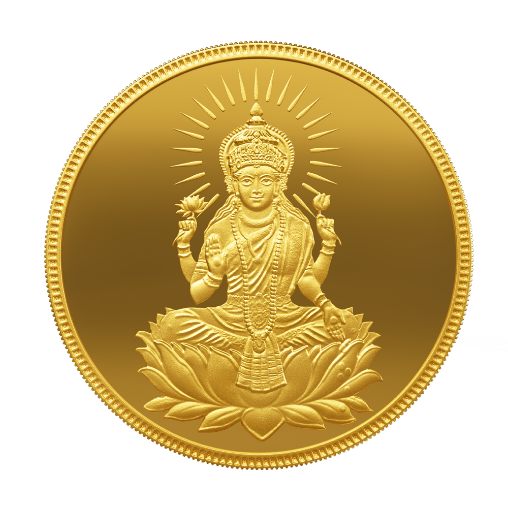 5 gm Gold 999.9 Minted Coin Laxmi Minted Card