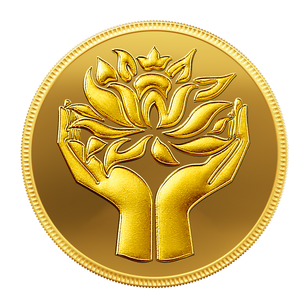 8 gm Gold 999.9 Minted Coin Lotus Minted Card