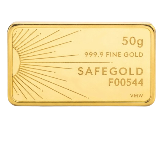 SafeGold 50g Limited Edition Sun Series Gold Bar
